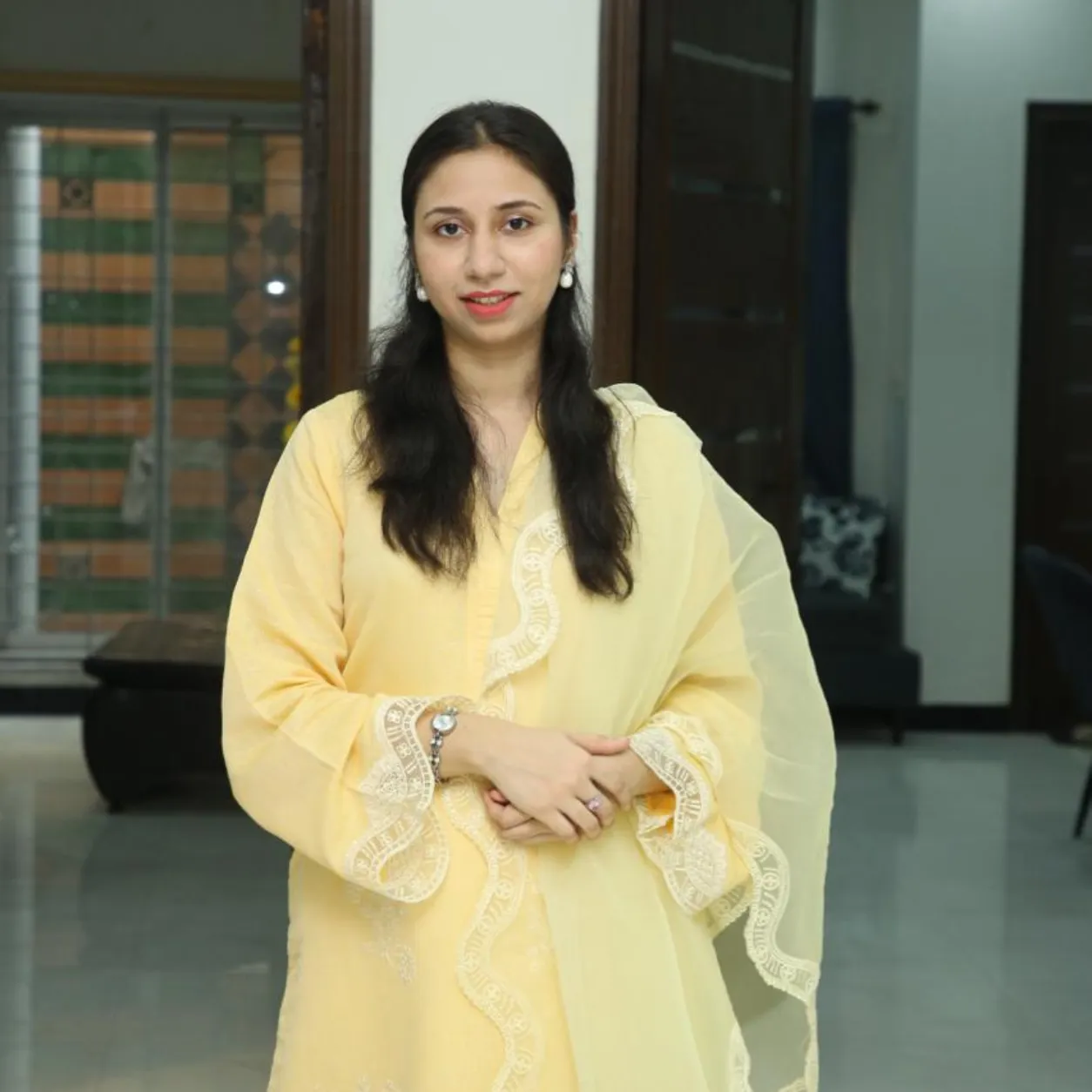 Portrait of Dr. Bisma Asif, Clinical Psychologist and Mental Health Consultant at Care & Cure Wellness Center in Lahore, providing professional psychological counseling and therapy services.